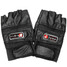 Black Red Sports Finger Leather Gloves Blue Men's Motorcycle Cycling Half Protective Biker - 3