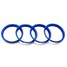 4pcs Audi A3 Decoration Modification Vent Air Conditioning Steel Cars Ring - 7