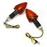 Turn Lights Indicators Stalk 12V Bulb Amber Blinker 2x Motorcycle - 4