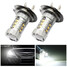 H7 LED Fog Light Bulb 2 X Dodge Chevrolet 80W - 1