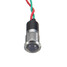 Metal 12V 14mm Warning Light LED Dash Pilot Panel Indicator Dual Color - 5