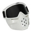 Detachable Modular Face Mask Shield Goggles Motorcycle Helmet - 3
