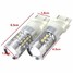 Pair 6000K High Power Lights Bulbs LED 80W Back Up Reverse Super White - 3