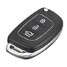 Remote Folding Fold Car 3 Button Flip Key Shell Case FOB Blade Hyundai Santa Fe Right - 6