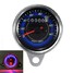Speedometer Gauge LED Backlight KMH Universal Motorcycle Odometer 12V Dual - 1