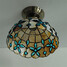 Shade Retro Fixture Inch Ceiling Lamp Tiffany - 6