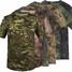 Army Racing Camo T-Shirt Summer Camouflage Tee Casual Hunting Short Sports - 1