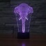 100 Color-changing 3d Illusion Led Table Lamp Night Light Amazing Shape - 3