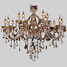 Luxury Cognac Color Crystal Lights Living Modern - 1