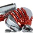 Hands Skeleton Modified Motorcycle Rear View Mirror Red - 4