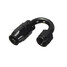 Nylon Braided Car Black Aluminum 180 Degree Swivel Hose End - 4