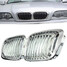 Front Kidney Grille 4 Door Grill Chrome Glossy BMW E46 3 Series - 1