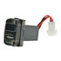 2.1A USB Port Dashboard Voltmeter Phone Charger Mitsubishi 5V - 2