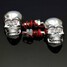 4pcs 12V Indicator Lamp Motorcycle Skull Skeleton Head 0.5W Turn Signal Light - 5