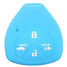 Protector Cover Case Fob Silicone Remote Key Skin Shell for Toyota - 3