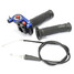 125cc 140cc 8 Inch Blue Twist Throttle Pitbike With Cable 22mm - 1