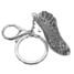 Metal High Heel Crystal Exquisite Female Key Chain Ring - 2