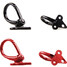Red Scooter Motorcycle Luggage Hooks Aluminum - 3