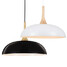 Modern Simplicity Artistic Black Finish Wooden Pendant Lamp Light Mini Droplight - 2