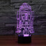100 Decoration Atmosphere Lamp Wars 3d Led Night Light Touch Dimming Colorful - 7