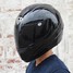 YOHE Cool Black Full Face Racing Helmet Motorcycle Helmet - 10