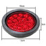 LED 2pcs Red Round Universal Brake Truck Tail Indicator Lamp Reverse Light Trailer - 4