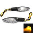 12V 15LED Motorcycle Turn Signal Indicator Handle Flexible Amber Blinker Light - 1