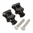 Aluminum Alloy Handlebar Bobber Chopper Harley Risers Cruisers Clamp Black - 2