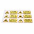 Decal 6pcs Signs Taxi CCTV Car Sticker Vehicle - 3