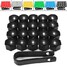 17MM Bolt Caps 20pcs ABS Plastic Tool Key Covers AUDI Wheel Nut - 1