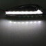 LED Flash Turn Light Steel Ring Light Lamp Side Marker 2x Car - 3