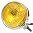 Light Len Metal Harley Bobber Chopper Yellow Retro Motorcycle Headlight - 6