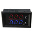 Red Blue LED Digital Voltmeter Volt Panel Gauge Meter Ammeter Dual - 1