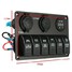 USB Charger Socket LED Rocker Switch Panel Circuit Car Boat Marine Breaker Laser - 8