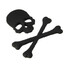 Bone Car 3D Skeleton Skull Logo Emblem Badge Metal Sticker Decal - 3
