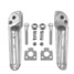 R1 R6 R6S Motorcycle Rear Footrest Pedal Silver Foot Pegs for Yamaha YZF - 2