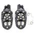 Black Foot Pegs Pedals Motorcylce Bike Treadles Footpeg Alloy Footrest Sliver - 1