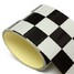 3 Inch Car Motorcycle Bike Checkered Sticker Tank Tape Black White Flag Vinyl Decal - 2