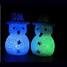 Led Nightlight Christmas Snowman Crystal Colorful Coway - 2