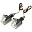 Motor Bike Turn Signal Indicators 3LED Light Amber Universal 12V Lamp - 2