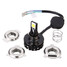 Motorcycle Headlight Bulb Beads Headlamp 3000LM COB Light 24W LED Aluminum 6000K 12V H4 - 2