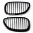 M5 E60 E61 Black Front Sport Pair Wide Kidney Grille Grill for BMW - 6