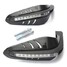 Brush LED Indicator Light Motorcycle Protective Hand Guards DRL - 3