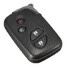 Uncut Key Case Shell LEXUS Remote Folding Car Flip Buttons Black - 1