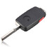 3 Buttons Key Keyless Remote Shell VW Golf Jetta Case Uncut Blade - 2