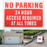 Warning Decal Sticker Waterproof Parking Vinyl Pattern Sign - 1