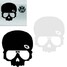 Skull Demon 14*14cm Skeleton Motorcycle Wind Shield Reflective Car Sticker Decal - 1