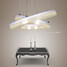 Led Rings Lamp Modern Three Crystal Pendant Light - 3