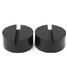 Floor Slotted Jack Adapter Black Rail Weld Side 2 PCS Rubber Pad - 2