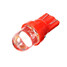 Lamp DC 12V Car Auto Lights Fog 1W Instrument 25LM Bulb Motorcycle Steel Ring 10Pcs T10 Red - 2